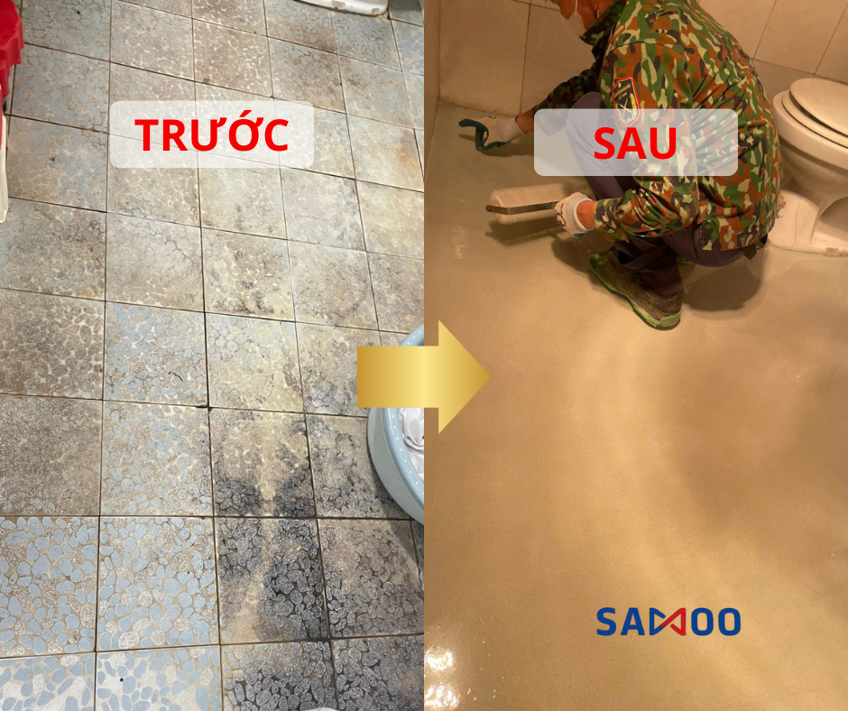 Xóa Sạch Ố Vàng, Ron Đen, Ẩm Mốc – Giải Pháp Cải Tạo Nền Nhà Vệ Sinh Bền Đẹp, An Toàn