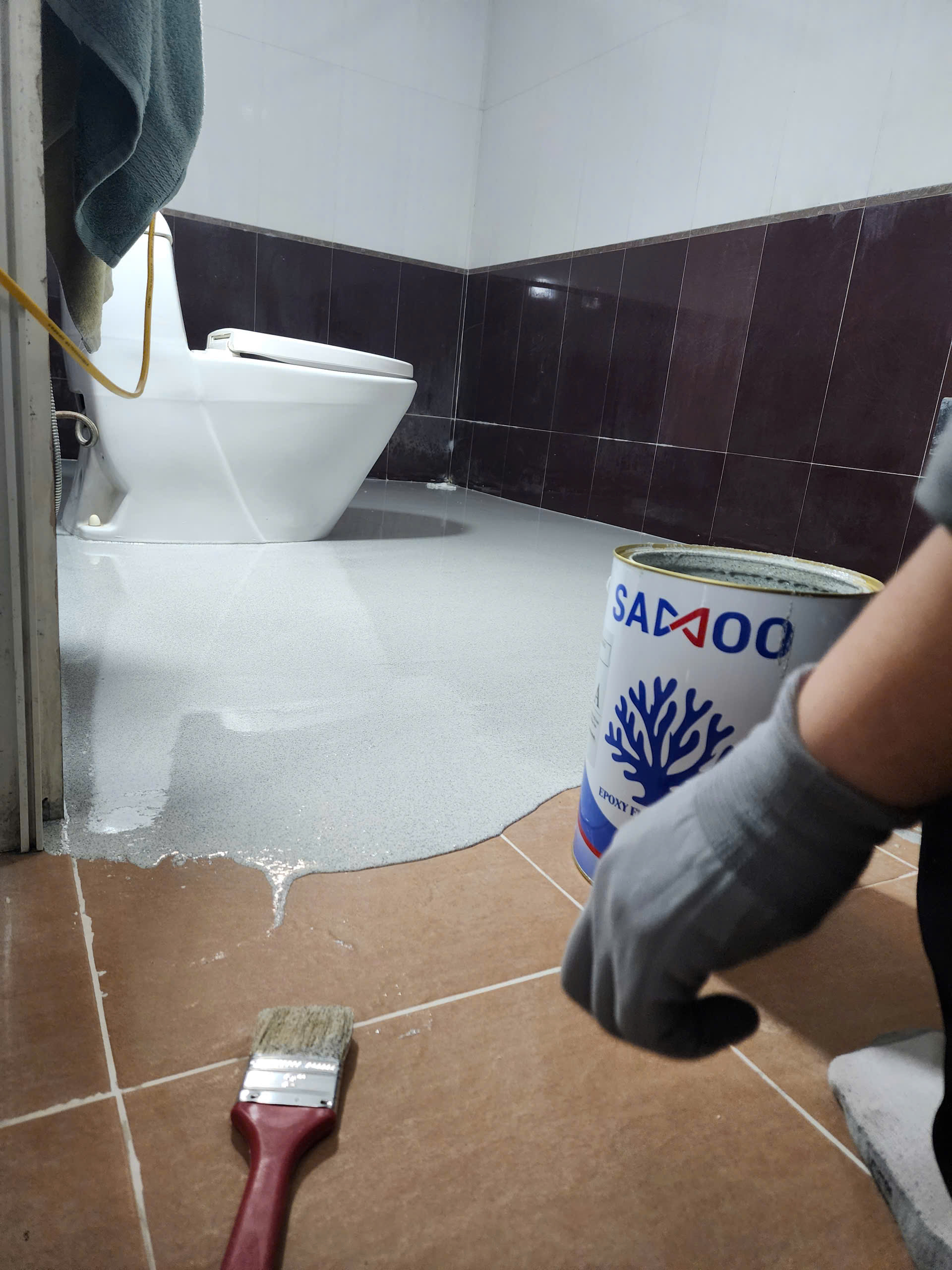 ⚠️ Thợ Ngại Làm Terrazzo Vì Bọt Khí? Giải Pháp Sơn Hiệu Ứng  Không Lo Rỗ Bề Mặt