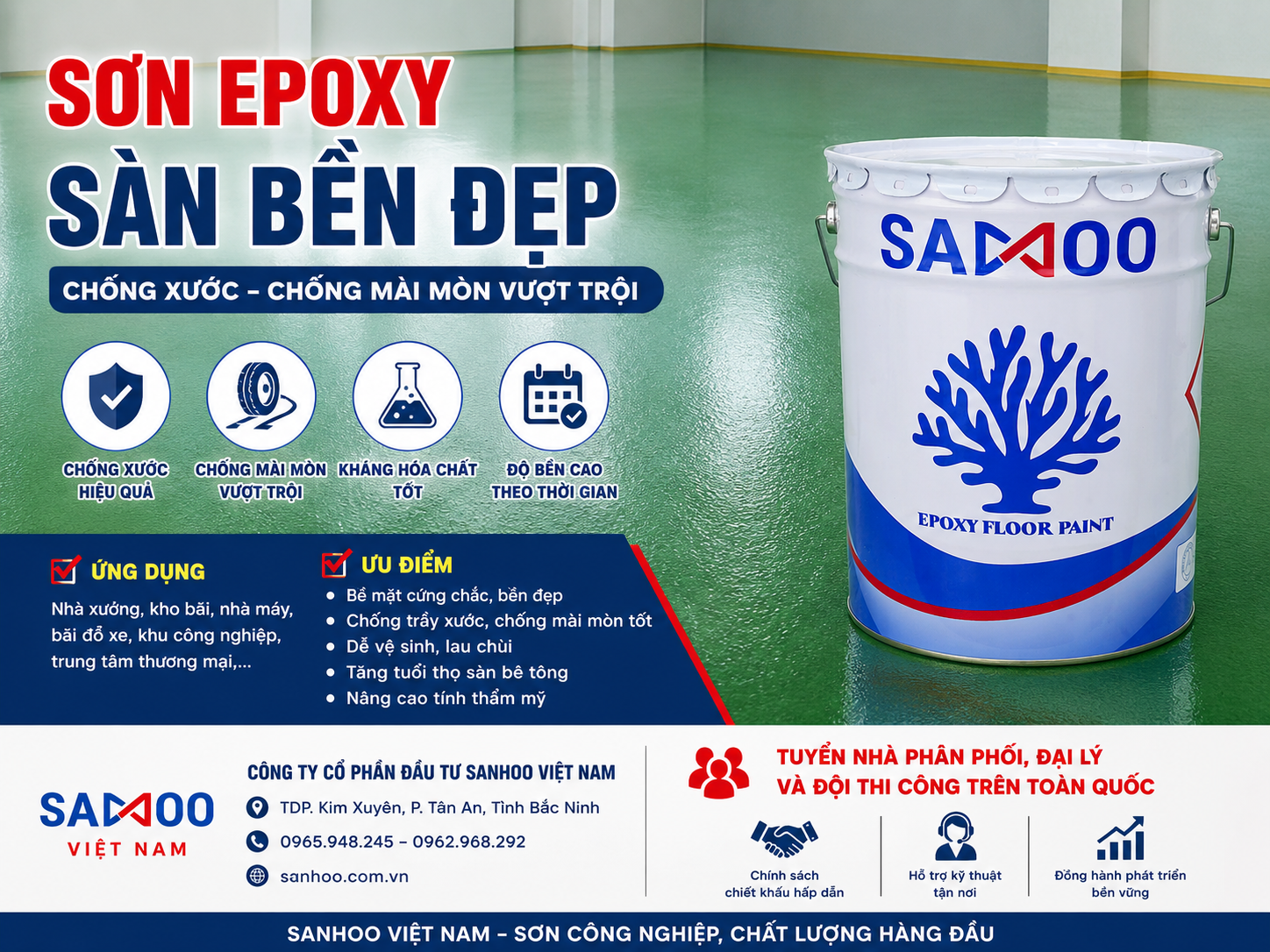 SƠN EPOXY CÓ CHỐNG XƯỚC, CHỐNG MÀI MÒN TỐT KHÔNG?