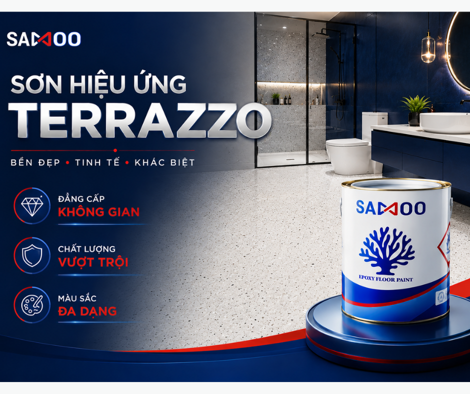 VÌ SAO SƠN HIỆU ỨNG TERRAZZO ĐANG ĐƯỢC ƯA CHUỘNG?
